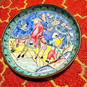 Chinese Canton Enamel Tray